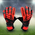 thumbnail image 4 of Guantes de fútbol Guantes de portero de PU con dedos completos Accesorios deportivos (Rojo 7) Ehuebsd Para Estrenar, 4 of 8
