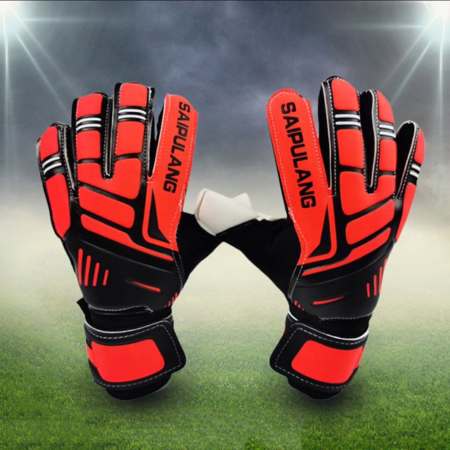 Guantes de fútbol Guantes de portero de PU con dedos completos Accesorios deportivos (Rojo 7) Sywqhk Para Estrenar
