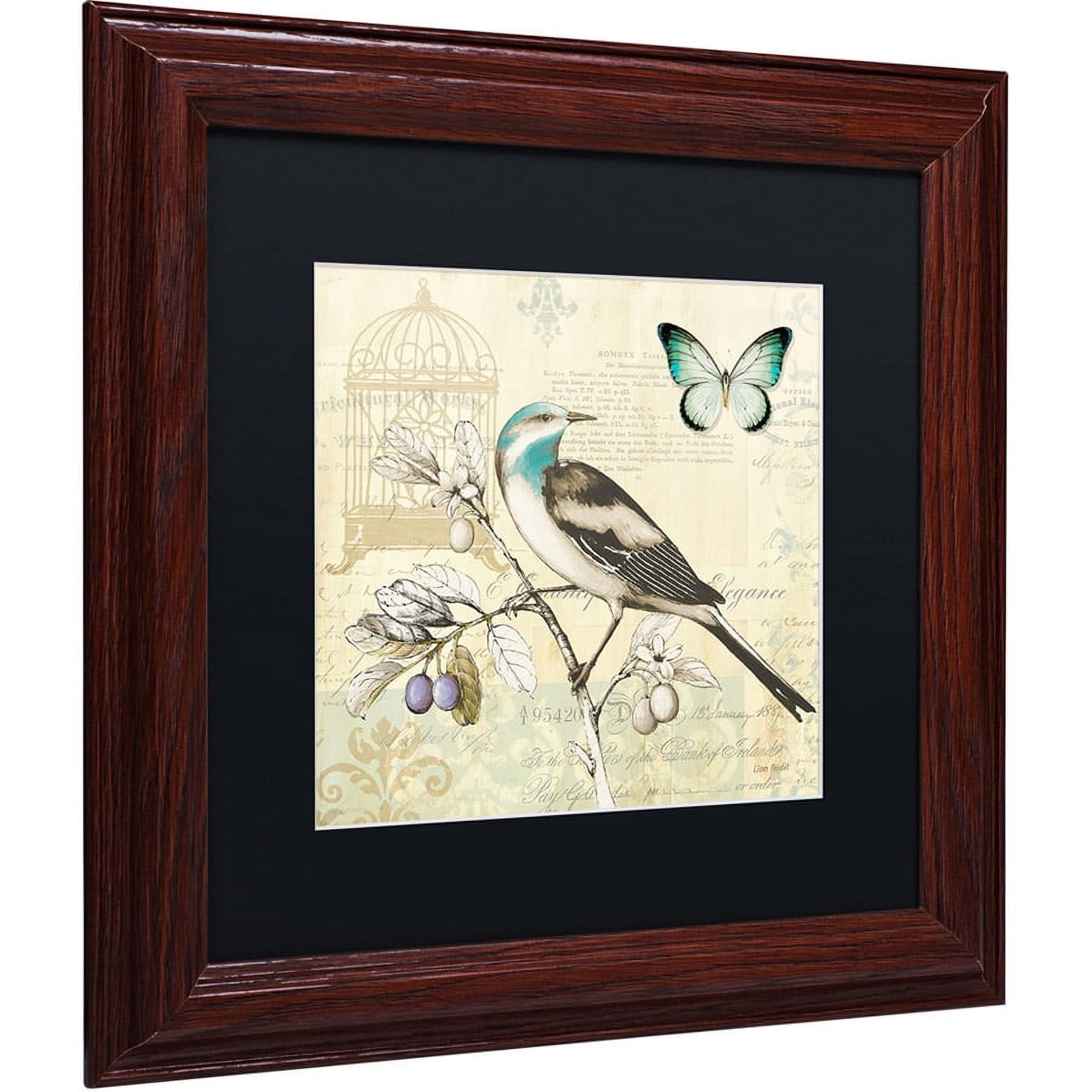 Trademark Fine Art "Freedom II" Canvas Art by Lisa Audit, Black Matte, Wood Frame