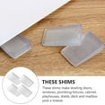 thumbnail image 4 of RUNROTOO 12Pcs Bed Shims PVC Transparent Stabilizing Furniture Accessories, 4 of 7