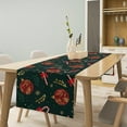 thumbnail image 2 of Christmas Table Runner,Green Red Xmas Balls Winter Holiday Dinner Table Decoration for Home Living Room Kitchen Dining Room 13x120in, 2 of 5