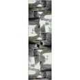 thumbnail image 3 of Luxe Weavers Abstract Brushstrokes Area Rug Gray 2x7, Soft Accent Carpet, 3 of 7