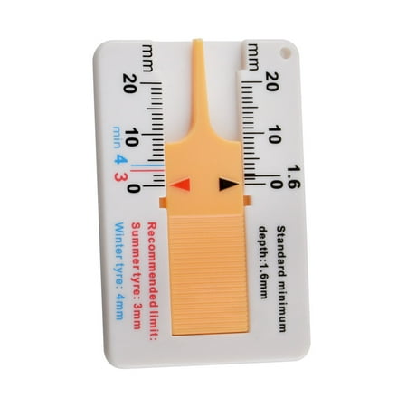

Hzjzj Tyre Tread Depth Gauge Caliper Car Motorcycle Caravan Trailer Wheel Measure Clearance