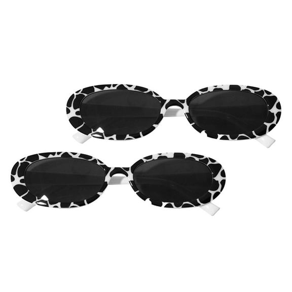 Hemoton  2 Pcs Glasses Rave Sunglasses Eyeglasses Kids Miss Child White