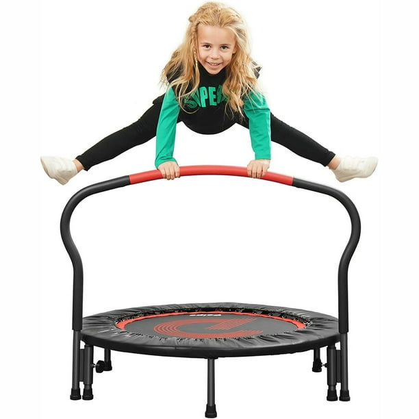 Overwinnen Republiek Crack pot 36"/38" Kids Trampoline For Toddlers, Mini Trampoline For Children With  Handle, IndoorTrampoline For Kids Over 2 Year Old, Trampoline Toy That  Releases Parents'Hands, Max Load 180 Lbs - Walmart.com