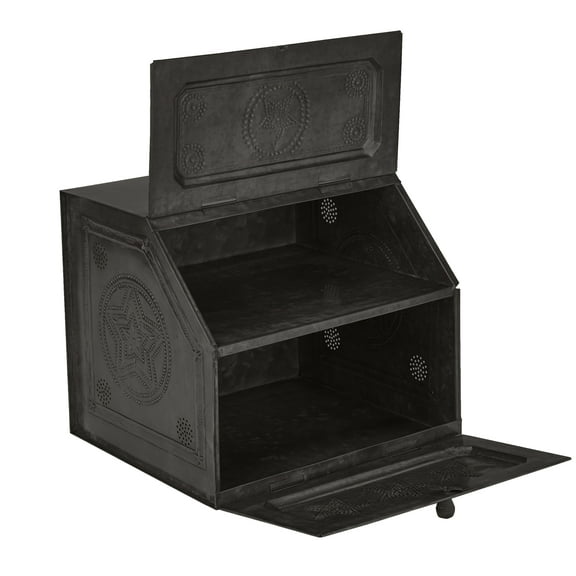 Park Designs Black Star Metal Bread Box