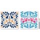 thumbnail image 1 of 2 plantillas de flores, hojas y pájaros de 11,8 x 11,8 pulgadas, simétricas, con pincel, reutilizables., 1 of 9