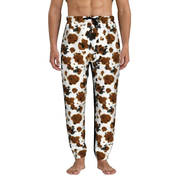 Kdxio Cow Tie Dye Pattern Joggers,Sweatpants for Men with Pockets-
