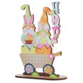 thumbnail image 3 of Letrero de madera de Pascua en 3D, colorido, para decoración de Pascua, de pie, para mesa, centro de mesa de primavera para fiestas en casa, 3 of 8