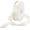 Cream White, variant on 50 Yard Satin Ribbon Thick Double Face Grosgrain Silk Ribbon, [for Gift Wrapping, Hair Bows, Wedding, Cake, Flower] - 0.6"(1.5cm)/Dark Red