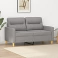 thumbnail image 1 of vidaXL 2-Seater Sofa Light Grey 120 cm Fabric, 1 of 5