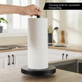 thumbnail image 6 of KES Black Paper Towel Holder for Kitchen Countertop Paper Towel Stand  Standing Paper Towel Roll Holder SUS304 Stainless Steel with Weighted Base, 6 of 10
