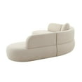 thumbnail image 5 of Broohah Beige Linen Sectional, 5 of 7