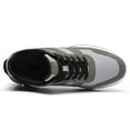 thumbnail image 4 of CMR CHAMARIPA Elevator Shoes For Men - Height Increasing Sneakers - Gray Nubuck High Top Sneakers 9cm / 3.54 Inches, 4 of 5