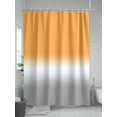 thumbnail image 5 of Gradient Orange Shower Curtain, and White Grayish Waterproof Shower Curtain Set with 12 Hooks Lightweight Washable Fabric Shower Curtains for Bathroom 60x72 Inches, 5 of 6