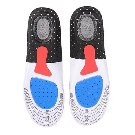 2 Pair Unisex Breathable Outdoor Sports Insoles Basketball Football Light Insoles Sport Shoe Pad Orthotic Insoles (S -