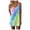 Blue, variant on Viikei Sleeveless Dress Summer Dresses for Women Plus Size Dresses Clearance Tie-Dye Gradient Sleeveless Adjustable Strappy Summer Beach Swing Dress