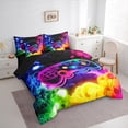 thumbnail image 3 of Castle Fairy Teens Gradient Video Game Twin Bedding Sets,Gamer Bedding Comforter Set, 3 of 8