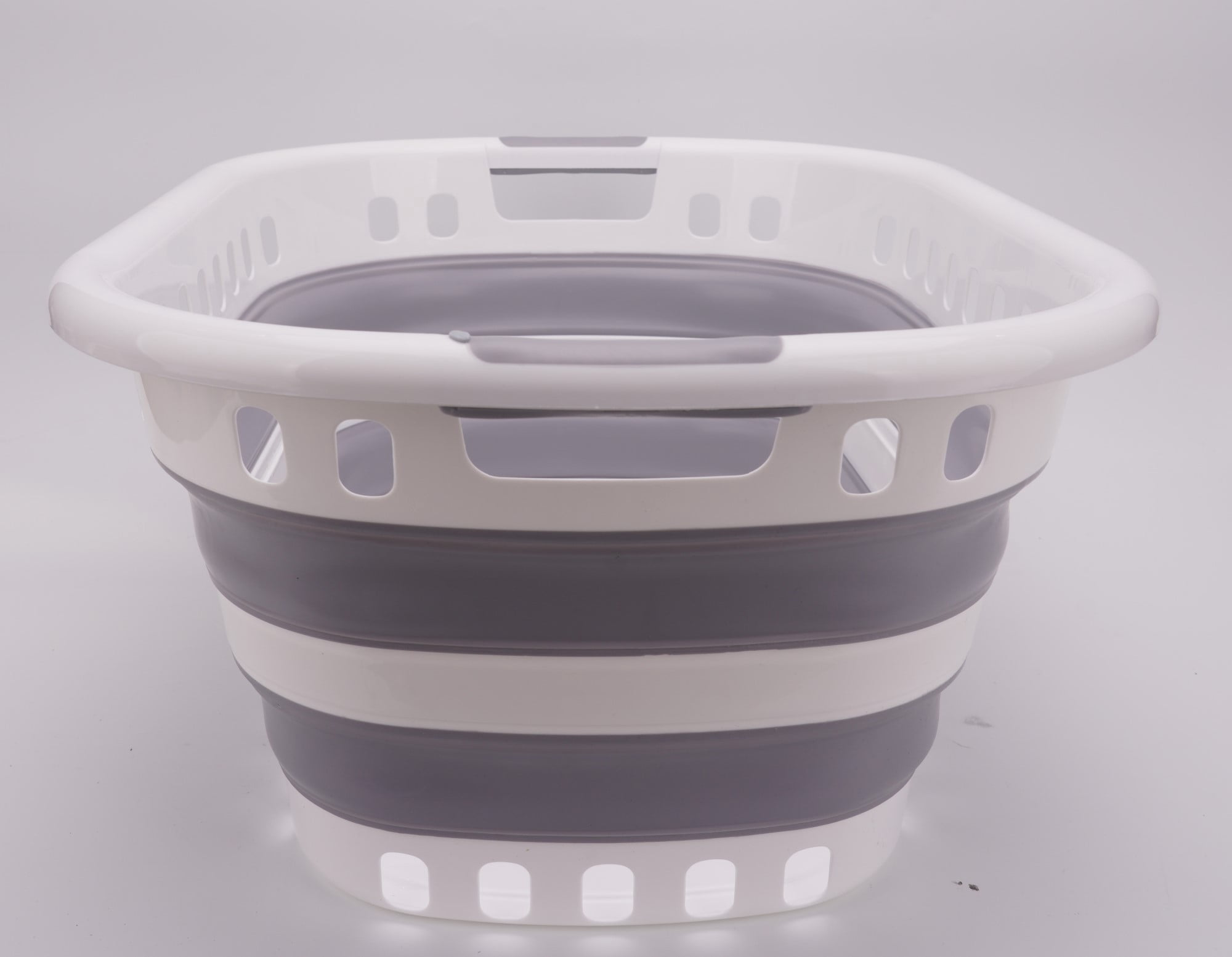 42L ( 11 Gallons)Collapsible Plastic Laundry Basket - Foldable Pop-Up Storage Hamper