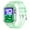 Green, variant on Clear Watch Band with Bumper Case Compatible for iWatch Series 10 46mm Women Men Girls, Silicone Jelly Transparent Soprts Strap with Clear Frame Cover for Apple Watch Series 10 46mm, Purple