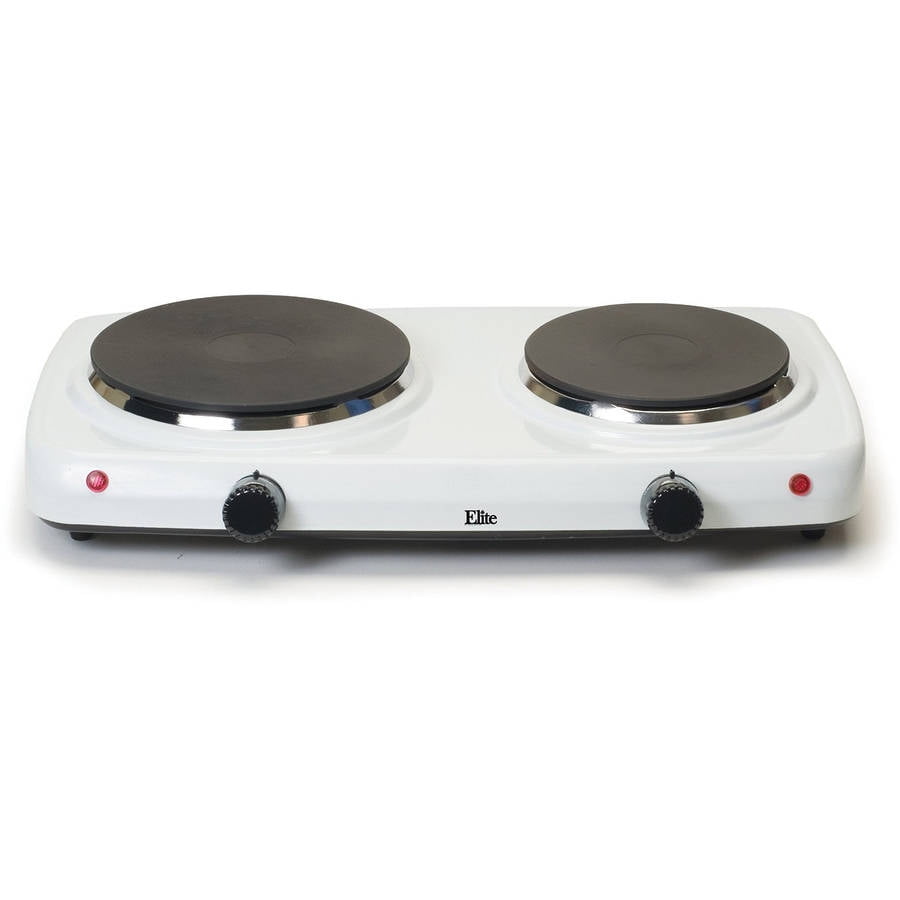 Elite Cuisine Electric Double Cast Burner Hot Plate Edb 302f