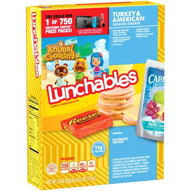 Lunchables Lunch Combinations Turkey & American Cracker Stackers, 8.9 