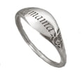 thumbnail image 3 of Gift for Women Solid Yellow Gold Mama Letter Flower Ring Anniversary Christmas Birthday Party Mothers Day Gift, 3 of 6