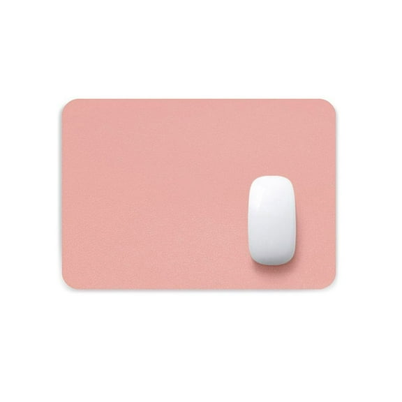 Waterproof Home Office Writing Mat Anti-slip Mouse Pad PU Leather Keyboard Mice Mat Desk Mat PINK