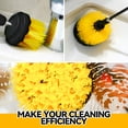 thumbnail image 2 of propuri Drill Brush,Power Scrubber Cleaning Brush, Extended Nylon Bristle Attachment，8Pack Yellow, 2 of 6