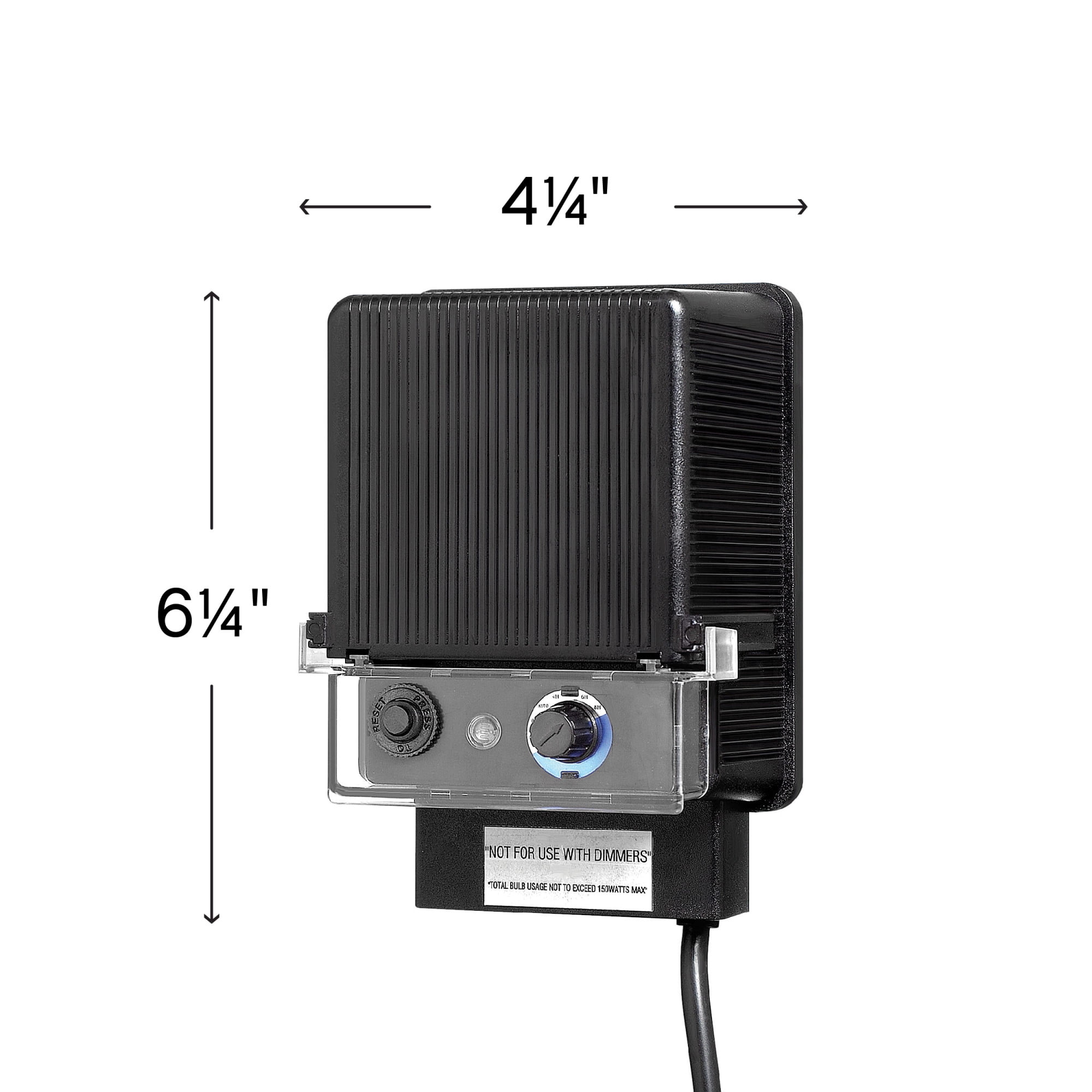 Hinkley Lighting 0150BK 150 Watt 12V Standard Landscape Lighting Transformer - Black