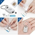thumbnail image 4 of Personalized Cremation Urn Keychains, Paw Print Memorial Ash Jewelry, Stainless Steel Dog Tag Keepsake Pendant For Pet Dog Ashes, 4 of 9