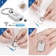 thumbnail image 4 of Llaveros personalizados de urna de cremación, joyería conmemorativa de cenizas con huella de pata, colgante de acero inoxidable con placa de identificación para cenizas de perro., 4 of 5