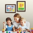 thumbnail image 6 of Americanflat 10x12.5 Kids Art Frame 2 Pack Holds 100 Art Pieces 8.5x11 Mat Magnetic Letter Size Display Mini - Walnut, 6 of 8