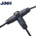 thumbnail image 4 of JINH CNP 37 IP68 Conectores rápidos de cable de unión a prueba de agua Terminal de tres vías a prueba de lluvia tipo cruz en T para exteriores, 4 of 5