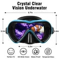 thumbnail image 6 of Atphfety Adult Swimming Mask Goggles with Nose Cover Diving Scuba Snorkeling Mask for Men Women, 6 of 7