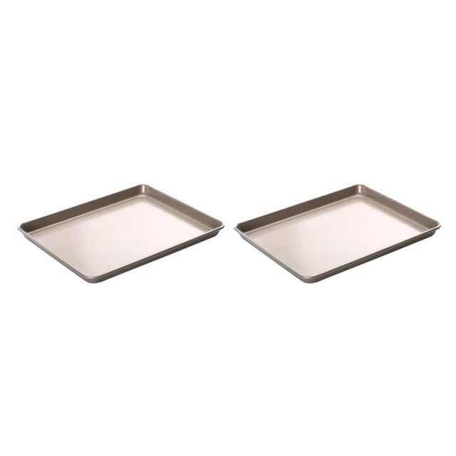 Justharion Reliable Aluminum Alloy Cake Pan Baking Mold BPA-Free Non-Stick Bakeware Pan Type C 2Set