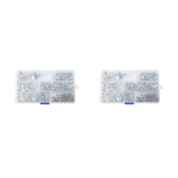 Qarigey Broche de alfiler de seguridad de alambre de acero, accesorios de ropa ligeros, suministros de fabricación, pasador elástico para BZ915 2piezas