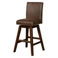 thumbnail image 3 of Linon Cedar Wood Swivel Bar Stool, Brown, 30 inch Seat Height, 3 of 5
