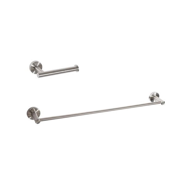 Elegant Kitchen & Bath HWB-11S2BNK Alma 2 Piece Bathroom Hardware Set, Brushed Nickel