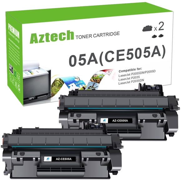 Cartucho de tóner Aztech compatible para HP CE505A 05A negro
