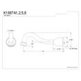 thumbnail image 4 of Kingston Brass K1887A5 Shower Scape Tub Spout, Oil Rubbed Bronze, 4 of 4