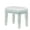 Silver Mirrored Solid Geometric 22" x 15" x 21", variant on DecMode 15"W, 21"H Wood Glam Stool, Silver, 1-Piece