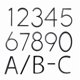 thumbnail image 2 of Black house number and letter 5 inch 12.5 cm high (9), 2 of 5