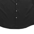 thumbnail image 4 of Gubotare Mens Hawaiian Shirts Men's Long Sleeve Heavyweight Shirt,Black XXL, 4 of 4