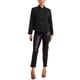 thumbnail image 2 of Abrigo de doble botonadura INSPIRE CHIC para mujer con cuello alto, chaqueta corta casual de invierno, 2 of 5