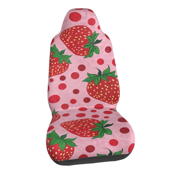 Strawberry Gifts For Women Car Seat Covers Stretch Car Seat Protectors Universal Fit