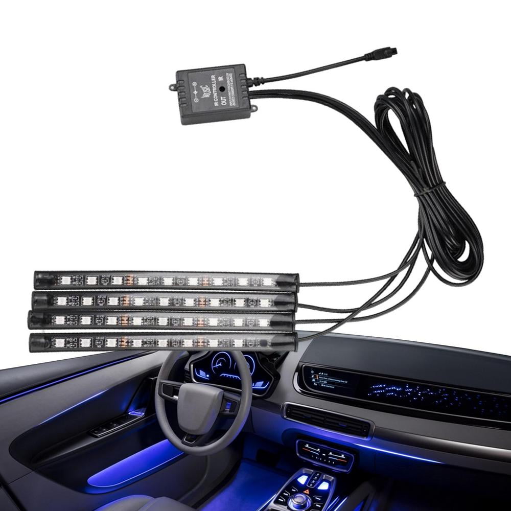 Tohuu Car LED Lights Interior Automotive Ambient Light LED Strip Lights for  Cars Inside Remote Control Car Interior Decorations Truck Accessories for  Men portable 