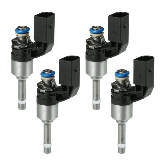 Unique Bargains Fuel Injector No.03C906036M Fuel Injection Nozzle for VW Golf 07-12 1.4 TSI Black 4 Pcs