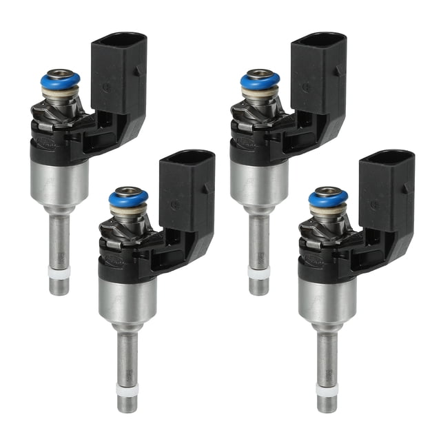 Inyectores de combustible Unique Bargains No.03C906036M para VW Golf 07-12 1.4 TSI Negro 4 Pcs