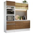 thumbnail image 1 of Mueble de Cocina Compacto 180cm Blanco/Marrón Diamante Madesa 86, 1 of 3